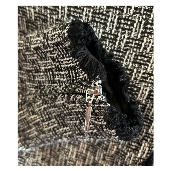 DEX The Suit Shop New York Tweed Textured Blazer Black and White Sz M NWOT - Picture 15 of 16